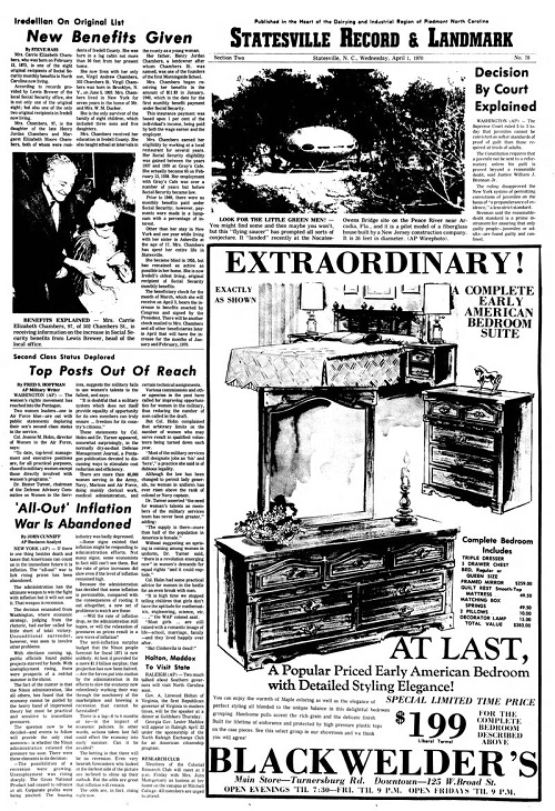 Statesville Record And Landmark 040170