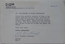 Futuro Corporation - Press Clippings - 072872 - Memo