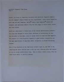 WestPoint Pepperell Press Release - WestPoint Pepperell Foam House - Undated - 2