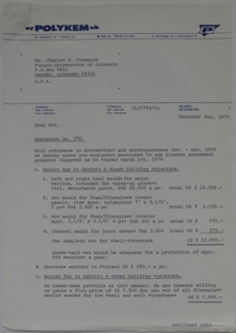 Polykem Quotation #375 To Futuro Corporation Of Colorado [Gulf - Venturo - CF100?] - 120470 - 1