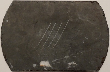 Futuro #001 Hirvensalmi - Vintage Metal Photographic Printing Plate - Back