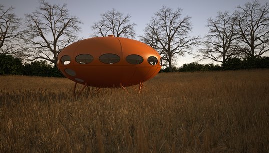 Futuro House Orange - Simon Edwards